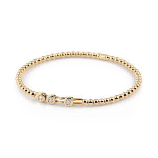 Gelbgold, Armschmuck, Al Coro Stretchy Armband, Ref: A707G