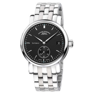Damen- und Herrenuhr, Mühle Glashütte Teutonia IV Kleine Sekunde, Ref: M1-44-43-MB