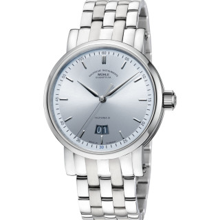 Damen- und Herrenuhr, Mühle Glashütte Teutonia IV Großdatum Edition 1994, Ref: M1-44-72-1994-MB
