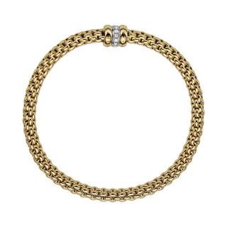 Gelbgold, Armschmuck, FOPE Solo Flex'it Armband, Ref: 62106BX_BB_G_GBG_0XL