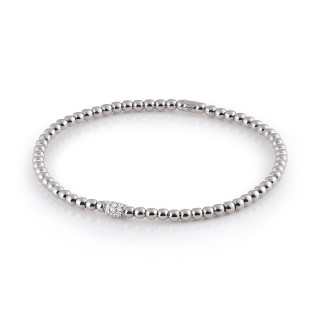 Weißgold, Armschmuck, Al Coro Stretchy Armband, Ref: A351W