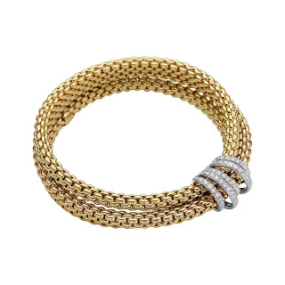 Gelbgold, Armschmuck, FOPE Solo Flex'it Armband, Ref: 65106BX_PB_G_XBX_00S