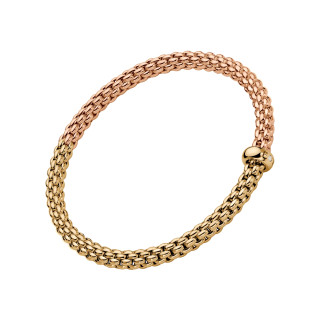 Gelbgold &amp;amp; Roségold, Armschmuck, FOPE Solo Flex'it Armband, Ref: 01M06B2_BB_3_XGX_0XL