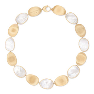 Gelbgold, Halsschmuck, Marco Bicego Lunaria Color Collier, Ref: CB2636_MPW_Y_02