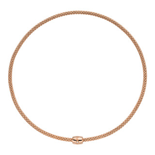 Roségold, Halsschmuck, FOPE Prima Flex'it Halskette, Ref: 07F08CX_BB_R_XRX_040