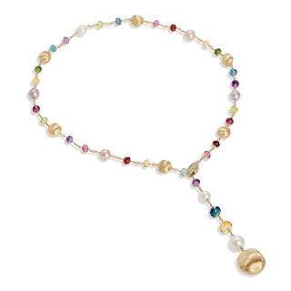 Gelbgold, Halsschmuck, Marco Bicego Africa Gemstone Halskette, Ref: CB2344-SBPL_MIX02_Y_02