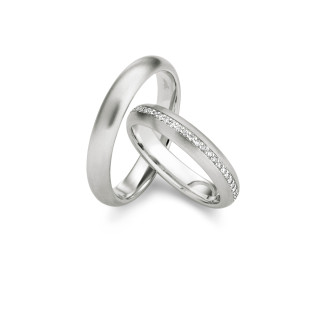 Weißgold, Ringe, Max Kemper Trauringe, Ref: 30226-000-30226-040