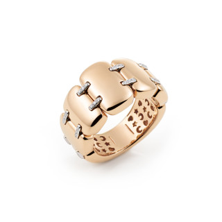 Roségold, Ringe, Al Coro La Piazza Stretchy Ring, Ref: NRF2905RW
