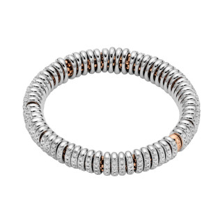 Roségold &amp;amp; Weißgold, Armschmuck, FOPE Eka Flex'it Armband mit Diamantpavé, Ref: 58102BX_PB_R_XBX_0XL