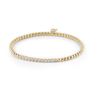 Gelbgold, Armschmuck, Al Coro Stretchy Armband, Ref: A701G
