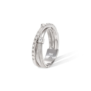 Weißgold, Ringe, Marco Bicego Goa Ring, Ref: AG269 B2 W