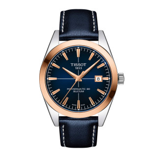Herrenuhr, Tissot Gentleman Goldlünette 40mm, Ref: T927.407.46.041.00