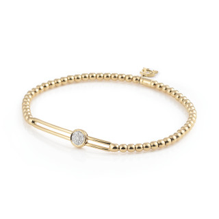 Gelbgold, Armschmuck, Al Coro Stretchy Armband, Ref: A353G