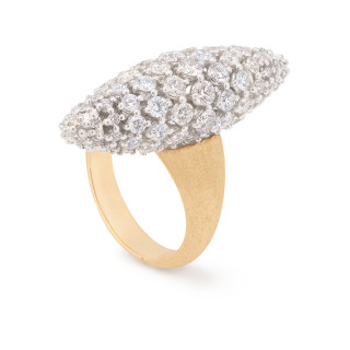 Gelbgold &amp;amp; Weißgold, Ringe, Marco Bicego Africa Alta Ring , Ref: AB654 B YW