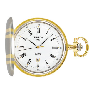 Damen- und Herrenuhr, Tissot Savonnette Quartz, Ref: T83.8.553.13