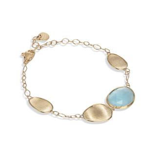 Gelbgold, Armschmuck, Marco Bicego Lunaria Color Armband , Ref: BB1981_AQD_Y_02