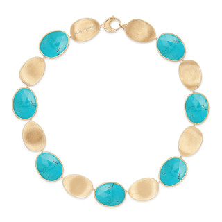 Gelbgold, Halsschmuck, Marco Bicego Lunaria Color Collier, Ref: CB2636_TUM01_Y_02