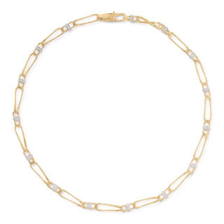 Gelbgold, Halsschmuck, Marco Bicego Marrakech Onde New Halskette, Ref: CG844_B_YW_M5