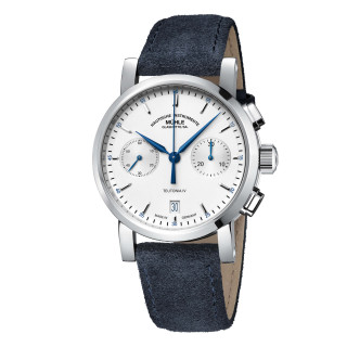 Damen- und Herrenuhr, Mühle Glashütte Teutonia IV Chronograph, Ref: M1-44-35-LBV-I