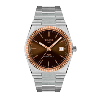 Herrenuhr, Tissot PRX Goldlünette 40mm, Ref: T931.407.41.291.00