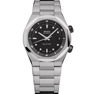 Damen- und Herrenuhr, Mido Multifort 8 Two Crowns, Ref: M047.507.11.051.00