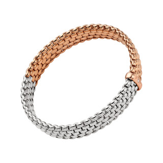 Roségold &amp;amp; Weißgold, Armschmuck, FOPE Panorama Flex'it Armband, Ref: 01M04B2_BB_1_XRX_00L