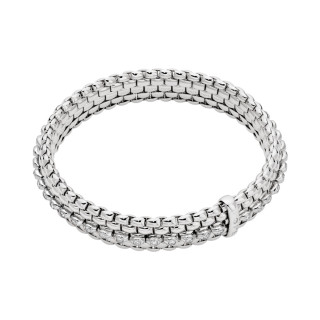 Weißgold, Armschmuck, FOPE Eka Flex'it Armband mit Diamantpavé, Ref: 58504BX_PB_B_BBX_0XL