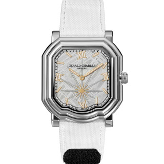 Damen- und Herrenuhr, Gerald Charles Maestro 2.0 Meteorite Silver, Ref: GC2.0-SSPS-MT04-RSVC_DLE