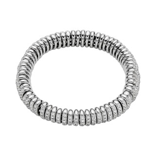 Weißgold, Armschmuck, FOPE Eka Flex'it Armband mit Diamantpavé, Ref: 58102BX_PB_B_XBX_0XL