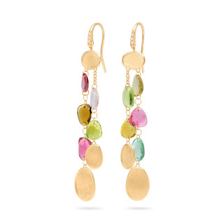 Gelbgold, Ohrringe, Marco Bicego Lunaria Color Ohrhänger, Ref: OB1901-AB_TM01_Y_02