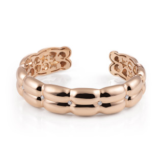 Roségold, Armschmuck, Al Coro La Piazza Armreif, Ref: NB457R