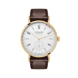 Damen- und Herrenuhr, NOMOS Glashütte Tangente Gold Neomatik 38 Update Doré, Ref: 196