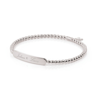 Weißgold, Armschmuck, Al Coro Stretchy Armband, Ref: A992W