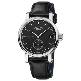 Damen- und Herrenuhr, Mühle Glashütte Teutonia IV Kleine Sekunde, Ref: M1-44-43-LB