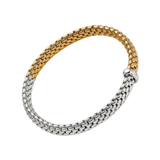 Gelbgold &amp;amp; Weißgold, Armschmuck, FOPE Vendôme Flex'it Armband, Ref: 01M02B2_BB_2_XBX_00S