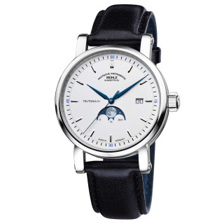 Damen- und Herrenuhr, Mühle Glashütte Teutonia IV Mondphase, Ref: M1-44-05-LB