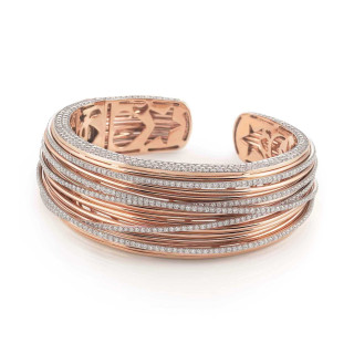 Rotgold, Armschmuck, Al Coro Mezzaluna Classic Armreif, Ref: NB8808R