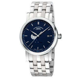 Damen- und Herrenuhr, Mühle Glashütte Teutonia IV BlueMoon, Ref: M1-44-62-MB