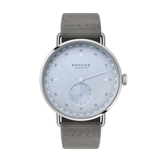 Damen- und Herrenuhr, NOMOS Glashütte Metro neomatik 41 Update eisblau, Ref: 1166