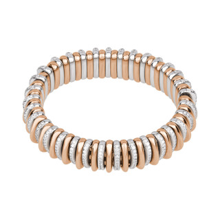 Roségold &amp;amp; Weißgold, Armschmuck, FOPE Panorama Flex'it Armband, Ref: 58904BX_BB_R_RBX_00L