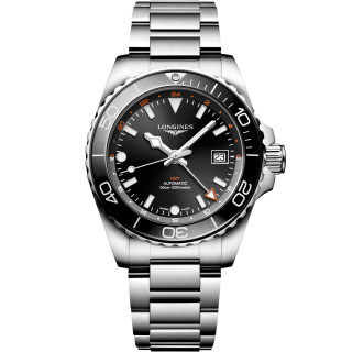Herrenuhr, Longines HYDROCONQUEST GMT, Ref: L3.790.4.56.6