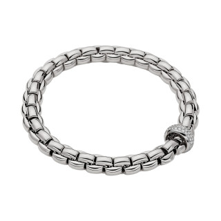 Weißgold, Armschmuck, FOPE Eka Flex'it Armband mit Diamantpavé, Ref: 60711BX_PB_B_XBX_0XL