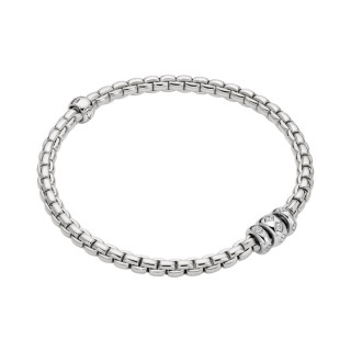 Weißgold, Armschmuck, FOPE Eka Flex'it Armband mit Diamantpavé, Ref: 73101B3_PB_B_BBB_00M
