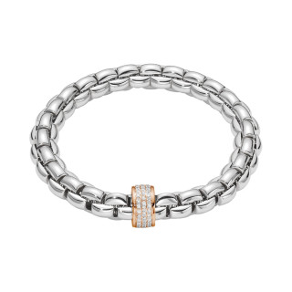 Weißgold, Armschmuck, FOPE Eka Flex'it Armband mit Diamantpavé, Ref: 60411BX_PB_B_XRX_0XL