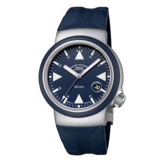 Damen- und Herrenuhr, Mühle Glashütte S.A.R. Rescue-Timer Nautikblau, Ref: M1-41-02-KB-II