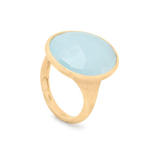 Gelbgold, Ringe, Marco Bicego Lunaria Color Ring, Ref: AB565_AQD_Y_02_53