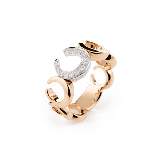 Roségold, Ringe, Al Coro Mezzaluna Ring, Ref: NR2871R