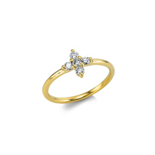 Gelbgold, Ringe, Becker Young Fashion Kollektion Brillantring, Ref: 1Y238G853-3