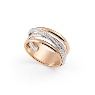 Roségold, Ringe, Al Coro Serenata Ring, Ref: R7652WR