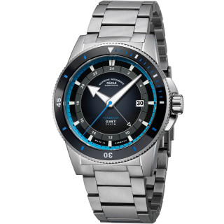 Herrenuhr, Mühle Glashütte Sportivo Travel GMT, Ref: M1-52-13-MB